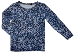 Name it lyseblå langærmet bluse med dyreprint str. 92