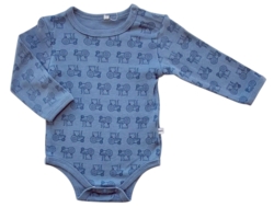 Ny Pippi blå langærmet body str. 62