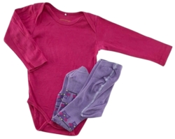 Name it pink body og Mala lilla strømpebukser str. 80
