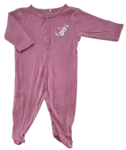 Name it mørk rosa langærmet natdragt str. 62