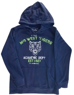 Firefly mørkeblå langærmet hoodie str. 160