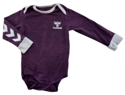 Hummel lilla langærmet body str. 86