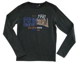 Name it mørkegrøn langærmet bluse str. 146-152