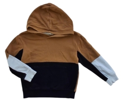 H&M trefarvet langærmet sweatshirt str. 110-116
