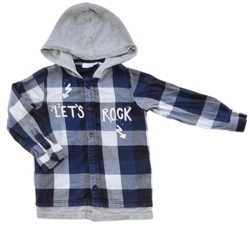 Name it blåternet langærmet skjorte str. 92