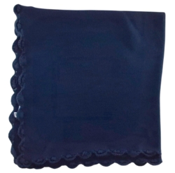 Müsli mørkeblåt babysvøb/tæppe str. 90x90 cm