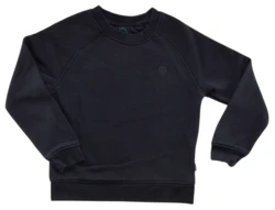 Kronstadt kids sort tyk sweatshirt str. 110-116