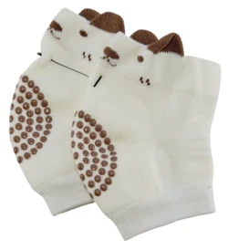 Nye råhvide strikkede knæbeskyttere onesize