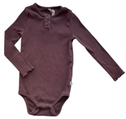 Pomp de lux mørk lyngfarvet rib body str. 92