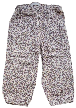 Name it beige småblomstrede bukser str. 92