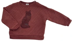 Müsli rødbrun langærmet sweatshirt str. 98