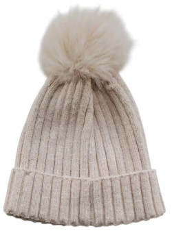 Primark lys beige strikket tophue str. 80-86