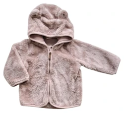 H&M rosa langærmet teddytrøje str. 68