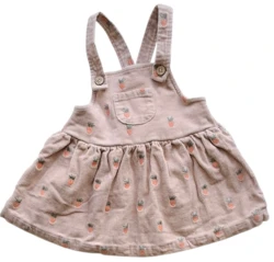 Lil'Atelier rosa ærmeløs kjole str. 74