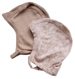 Marmar to hjelme i rosa og lysebrune farver str. 2 mdr