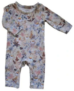 Name it lysegrå langærmet heldragt str. 62