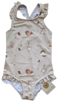 Ny Nuuroo beige UV badedragt med tryk