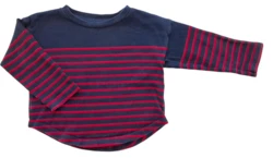 Mads Nørgaard stribet finstrikket trøje str. 2 år