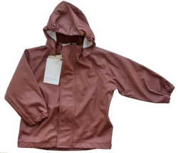 Ny Nuuroo mahogni farvet regnjakke str. 80-86