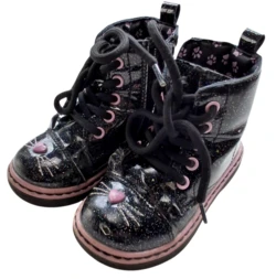 Nelli blu sorte blanke støvletter str. 24