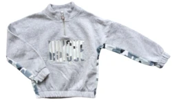 F&F lysegrå langærmet sweatshirt str. 122