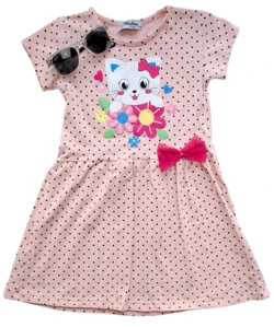 Atabay kids rosa kjole og Rayban solbriller str. 3-4