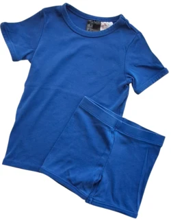 H&M blåt sommersæt str. 110-116