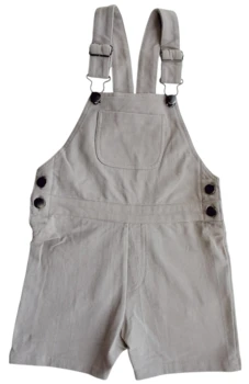 Petit lysebrune kortbenede overall's str. 98