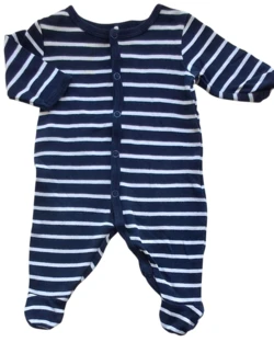 Name it mørkeblå hvidstribet heldragt str. 56