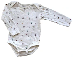 Friends råhvid langærmet body str. 74-80