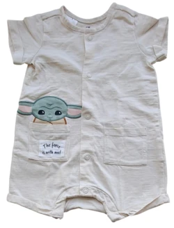 H&M råhvid starwars kortærmet heldragt str. 62