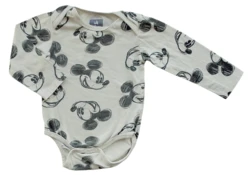 Disney Baby råhvid langærmet body str. 74-80