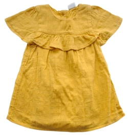 H&M varmgul kortærmet sommerkjole str. 68