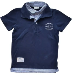 Name it mørkeblå kortærmet polo str. 146-152
