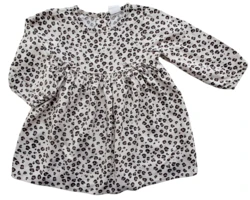 H&M beige tynd langærmet kjole str. 68