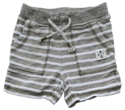 Name it grågrønne stribede sweat shorts str. 92