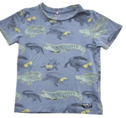 Name it tynd blågrå kortærmet T-shirt str. 104