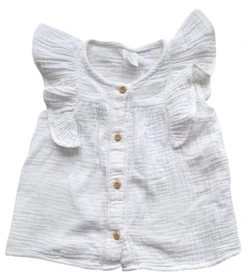 H&M hvid ærmeløs sommerkjole str. 68