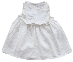 Name it hvid ærmeløs sommerkjole str. 62