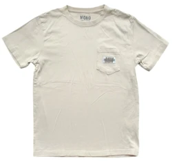 Mono cremefarvet kortærmet T-shirt str. 12 år