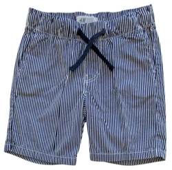 H&M hvid og blåstribede shorts str. 104