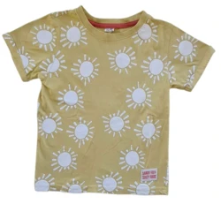 Zeeman gul kortærmet T-shirt str. 110-116