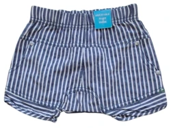Nye By Pure Kids hvid og blåstribede shorts str. 62