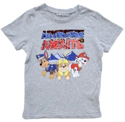 Lysegrå kortærmet T-shirt str. 122-128
