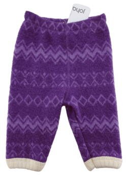 Nye JOHA lilla mønstret uld bukser str. 5662
