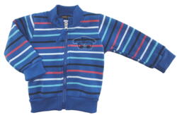 Sportivo blå sweatshirt med striber str. 62