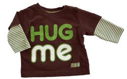 H&M mørkebrun kortærmet T-shirt str. 62