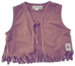 Small rags brun vest str. 92