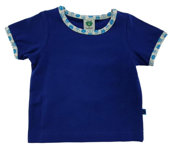 Ny Småfolk mørkeblå kortærmet T-shirt str. 68-74