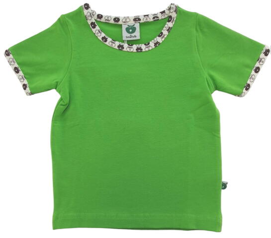 Ny Småfolk grøn kortærmet T-shirt str. 74-80